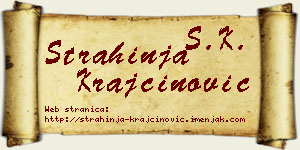 Strahinja Krajčinović vizit kartica